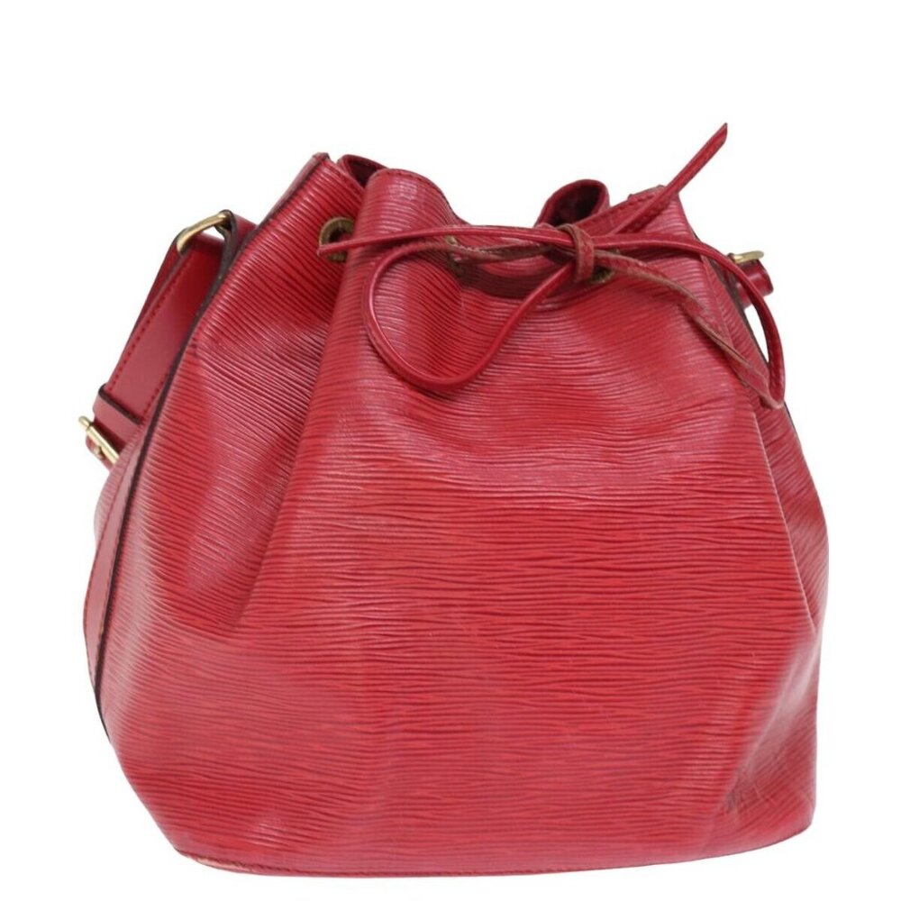 LOUIS VUITTON Epi Petit Noe Shoulder Bag Red